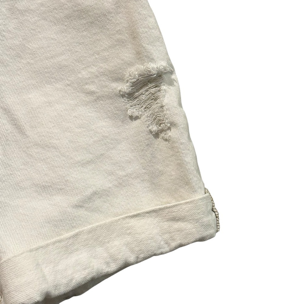 BDG Urban Outfitters Denim Shorts Mom High Rise Beige Distressed Women’s Size 24 - Picture 4 of 9
